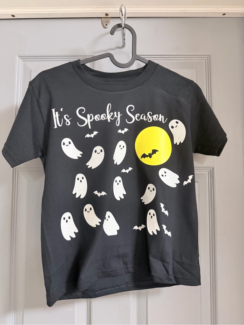 Kids Black Glow in the dark "It's Spooky Season" Halloween Tee
